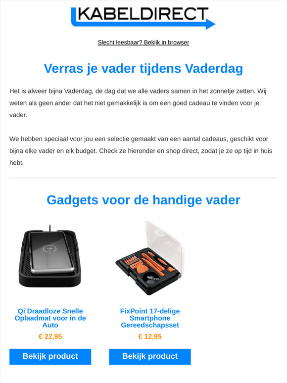 Vaderdagcadeau? Check onze cadeautips! 🎁