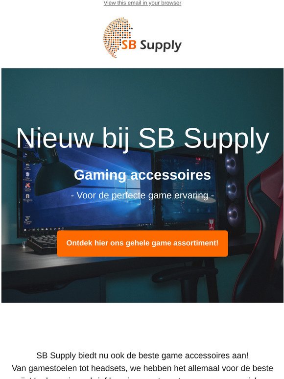 Gaming accessoires bij SB Supply 👾
