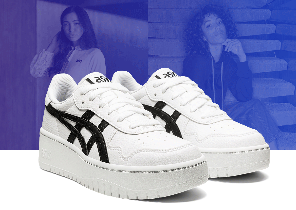 asics japan platform white