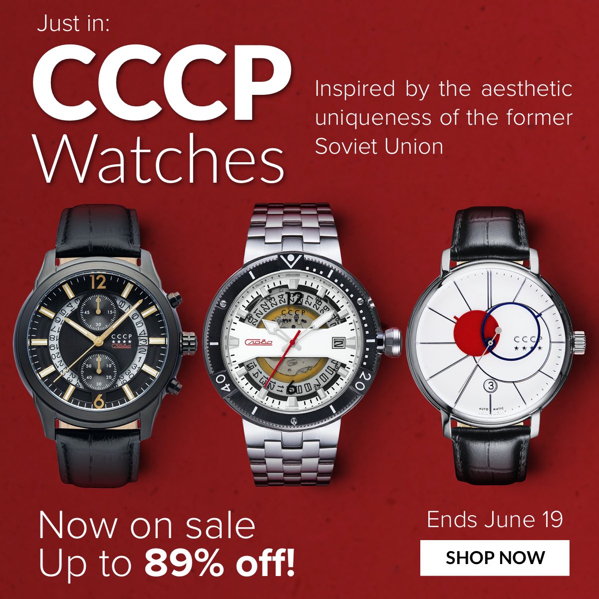 Ashford.com: Just In: All New CCCP Watches | Milled