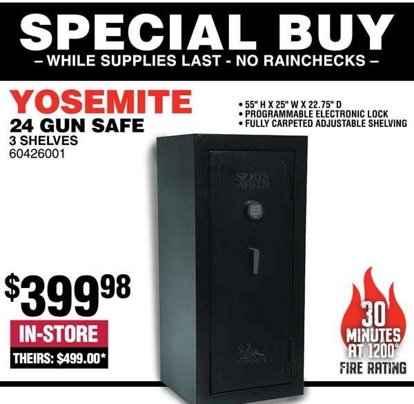 Rural Special Buys on Gun Safes! Milled