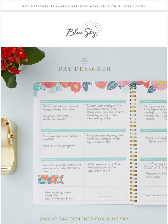 Blue Sky 🚨Day Designer Planners Are Now Available on Milled