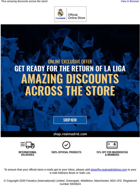 La Liga Is Back! Shop Replica Kits...