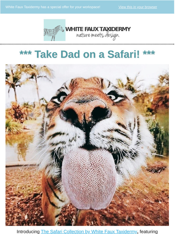 Take Dad on a Faux Safari! 🎁 Animal-Friendly Wall Mounts for Father's Day
