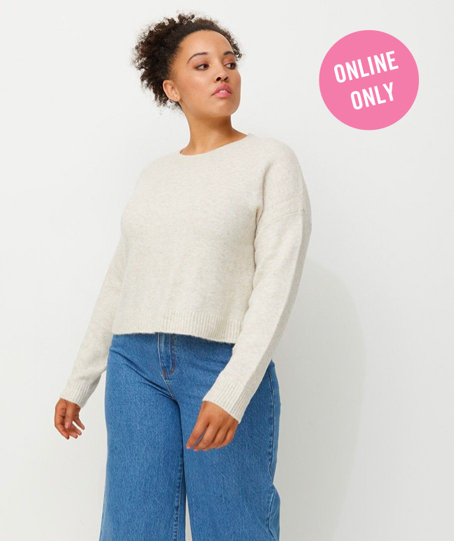 sportsgirl cropped jumper