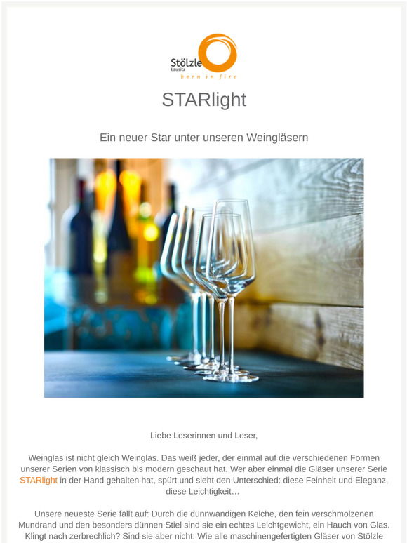 Champagnerglas STARlight - Stölzle Lausitz