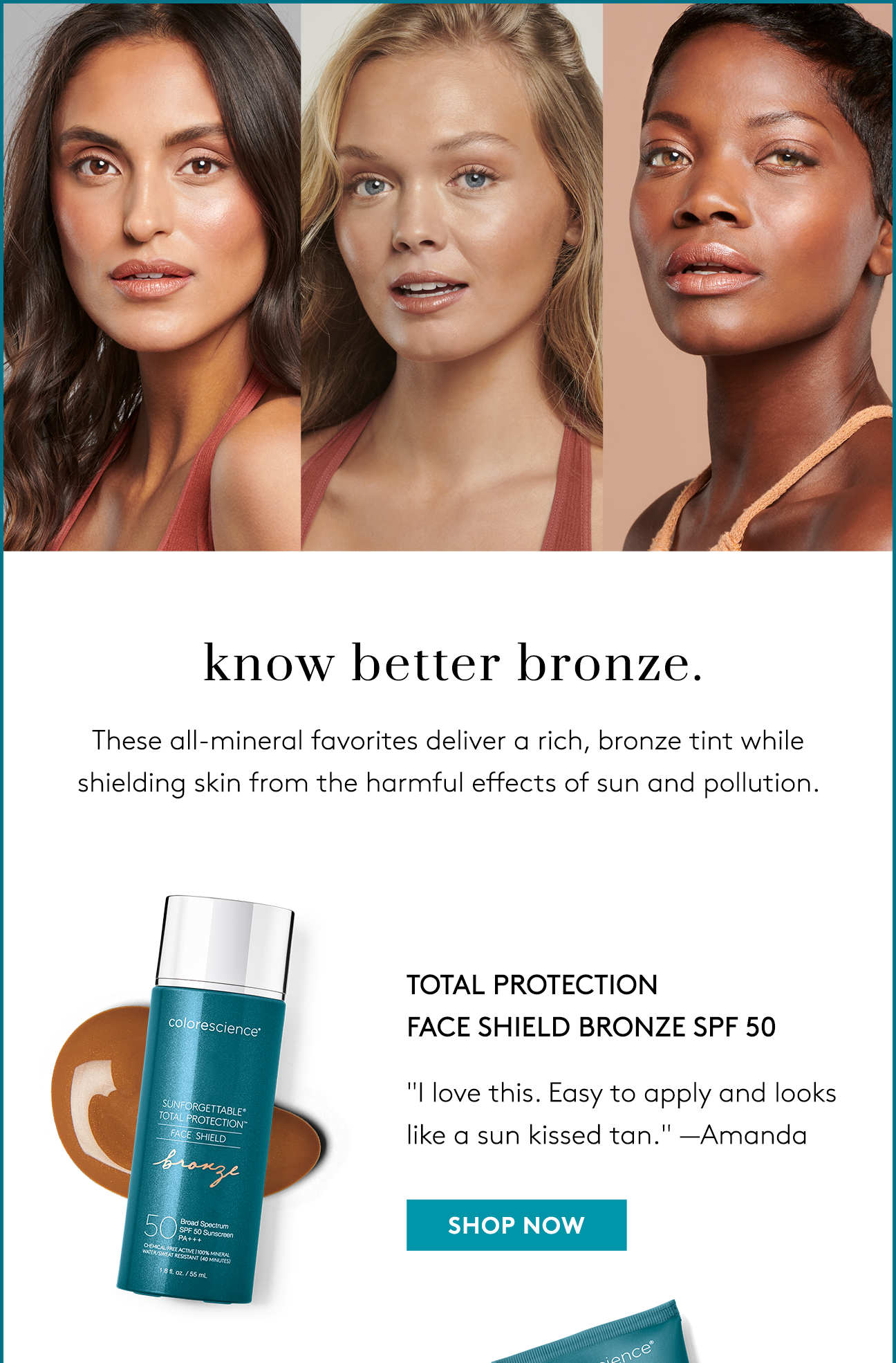 colorescience sunscreen bronze