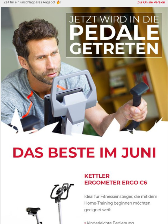 Jetzt 14% Rabatt auf Kettler-Ergometer sichern 🤩