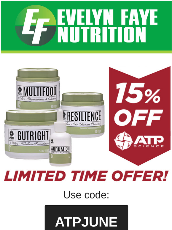 Gyms are returning! Get back into the swing with 15% off ATP Science.