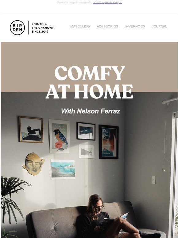 Comfy at home with Nelson