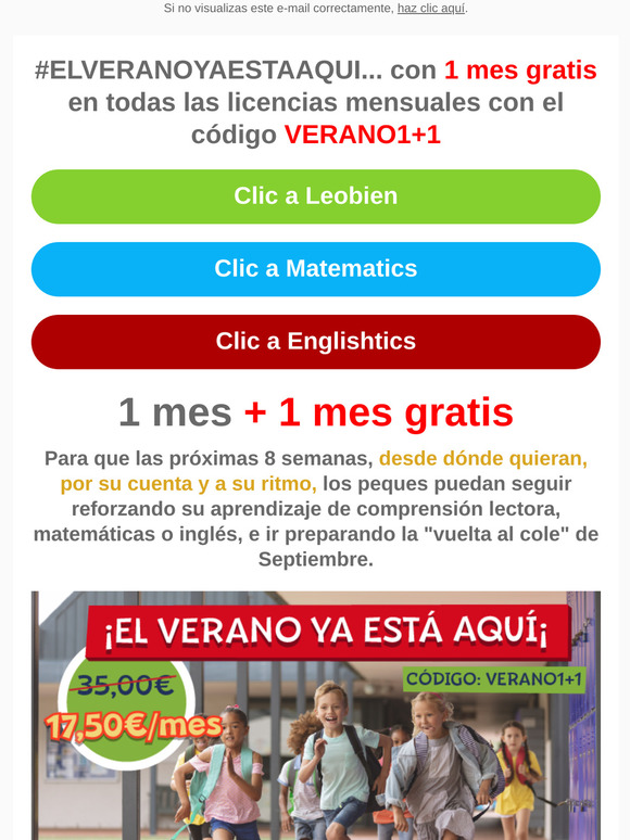 1 mes gratis porque #ElVeranoYaEstaAqui... 🏖️