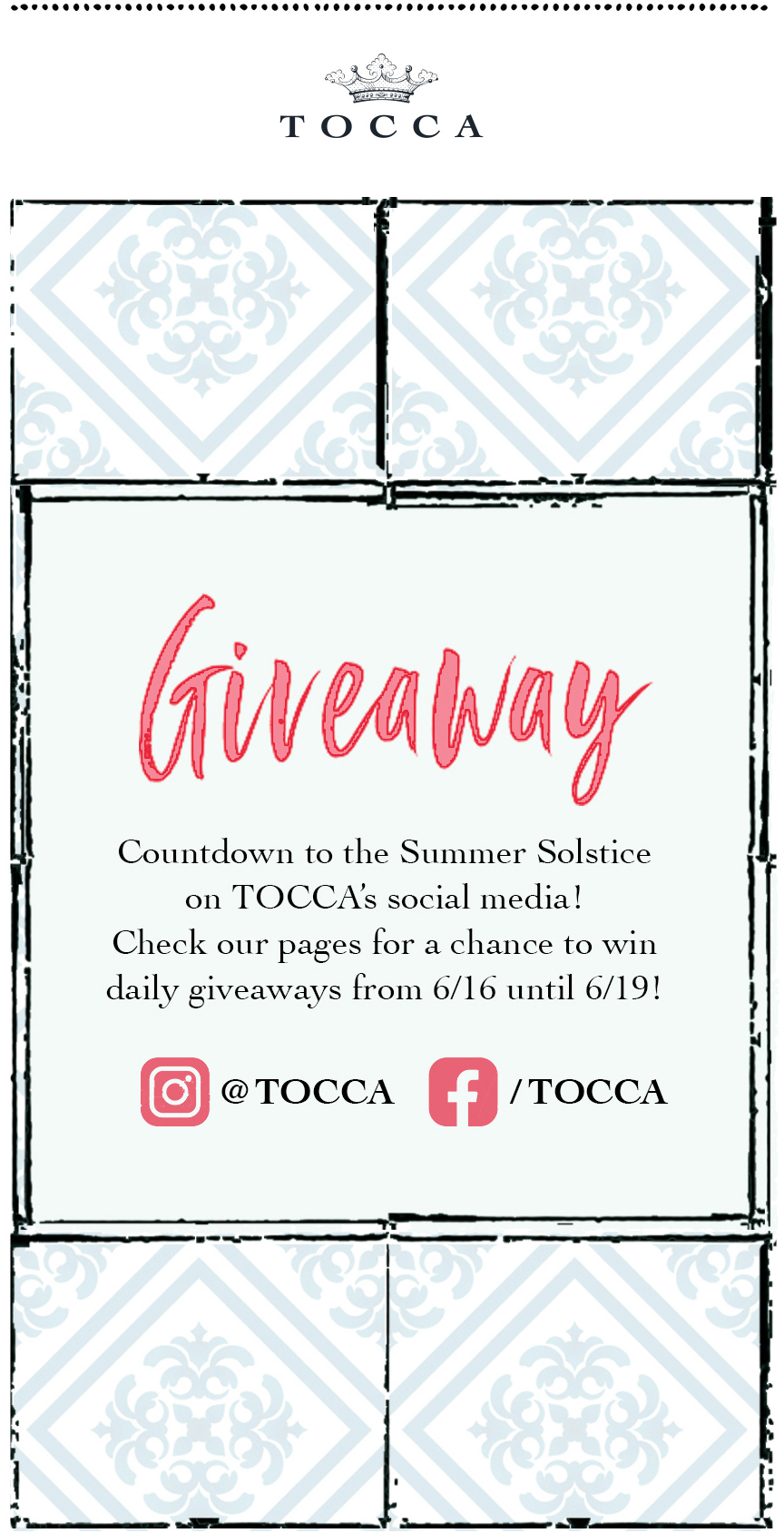 Tocca Surprise Countdown To Summer Giveaway Milled