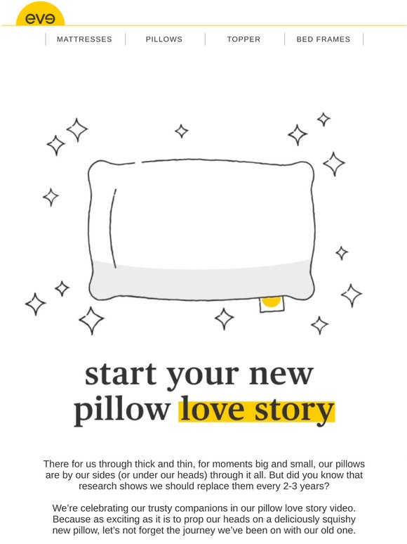 introducing our pillow love story