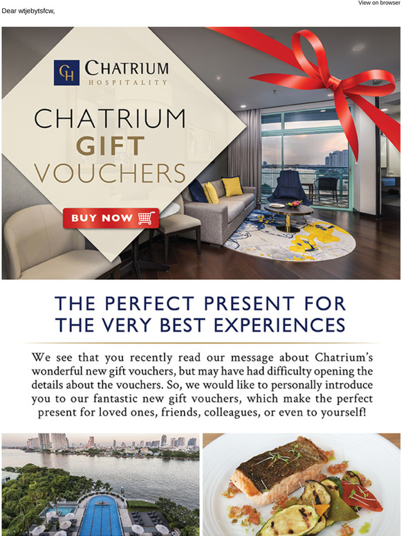 Chatrium Gift Vouchers