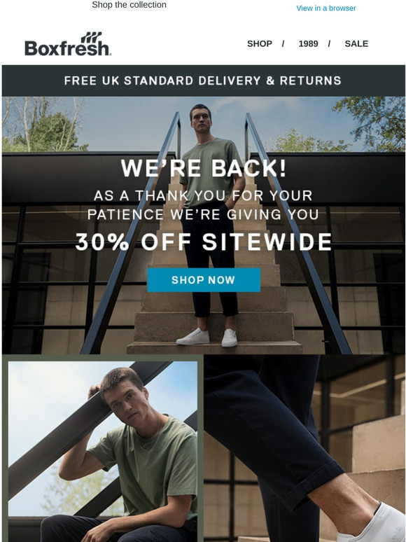 We're back with 30% off everything