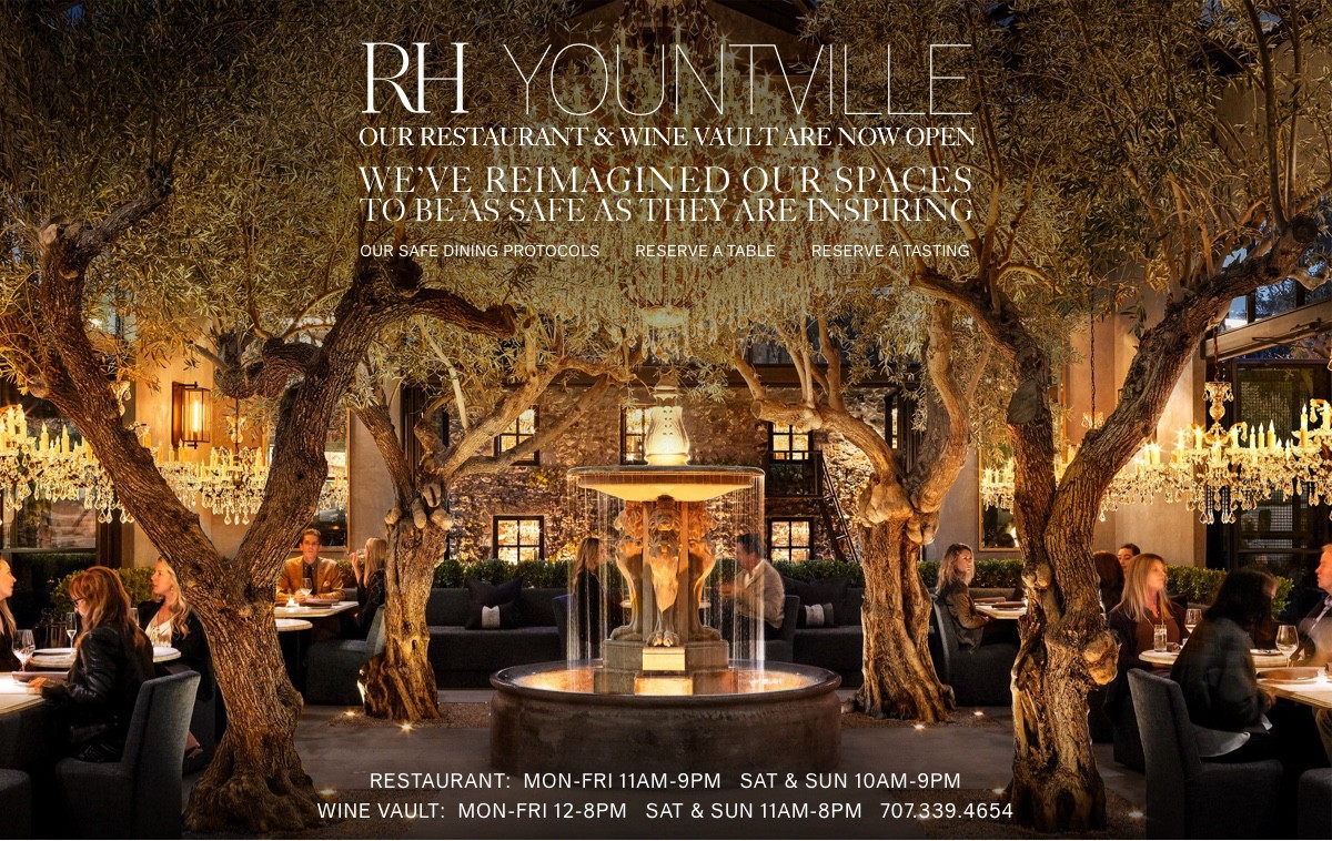 Restoration Hardware The RH Yountville Wine Vault Is Now Open. Safely