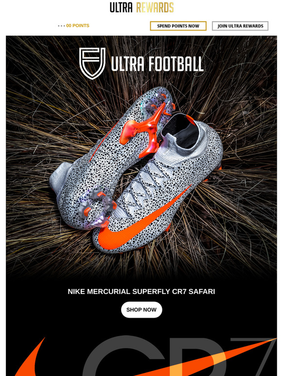 mercurial superfly cr7 safari