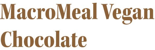 MacroMeal Vegan Chocolate