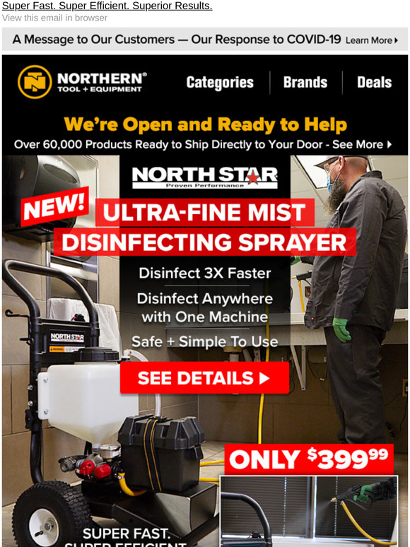 Northern Tool Disinfect 3X Faster Exclusive NorthStar Disinfectant