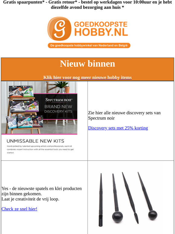 âºVeel nieuws en korting â âº  Testers gezocht âº  â Gratis kadobon â âº