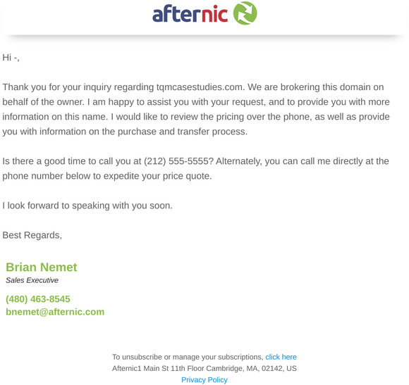 Your price request for tqmcasestudies.com