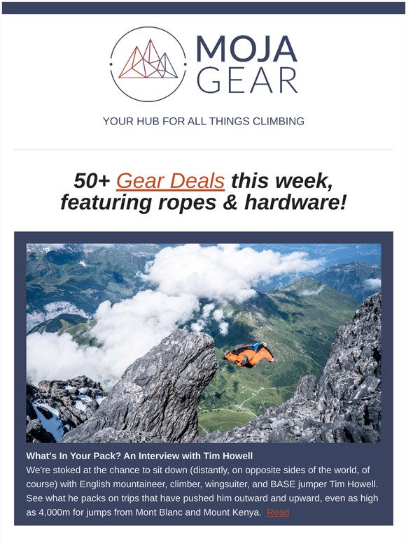 Pro Climber Tim Howell Interview and Gear Picks, the History of Paraclimbing, 🎁 Father's Day Gifts, Gear Deals, and more in this week's Beta
