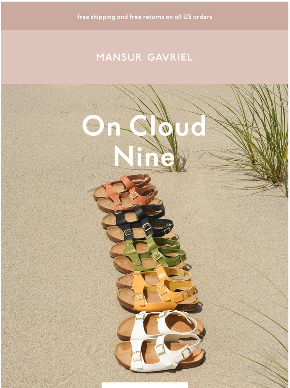 mansur gavriel cloud sandals