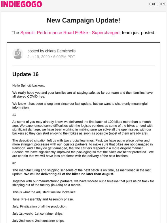 Performance Road E-Bike 