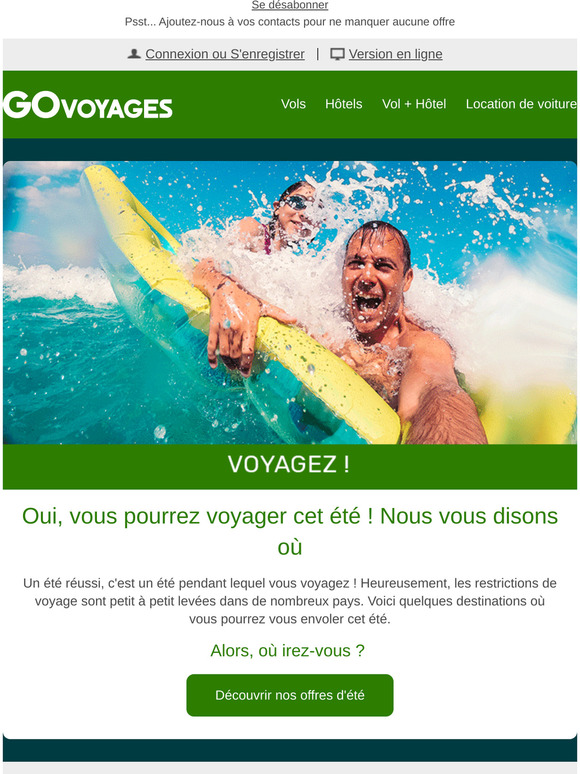 Govoyages Oui Vous Pourrez Voyager Cet été ☀️ Milled