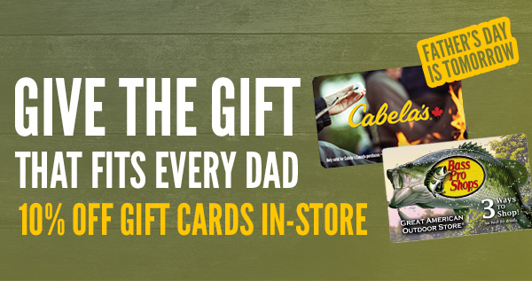 Cabela S Canada Last Chance To Save 10 On Gift Cards Milled