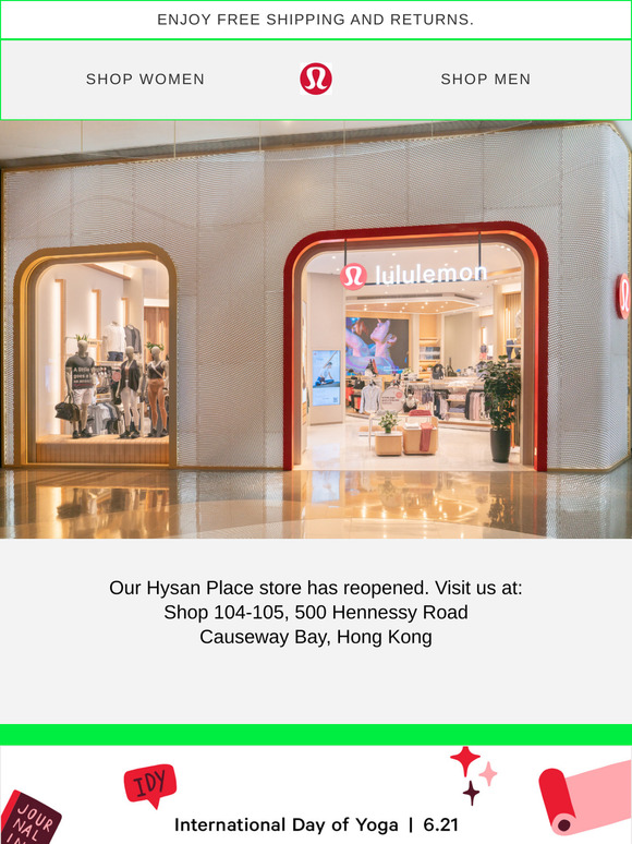 hysan place lululemon