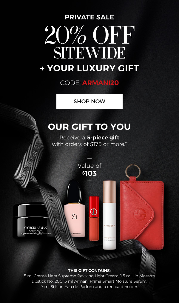 giorgio armani beauty promo codes