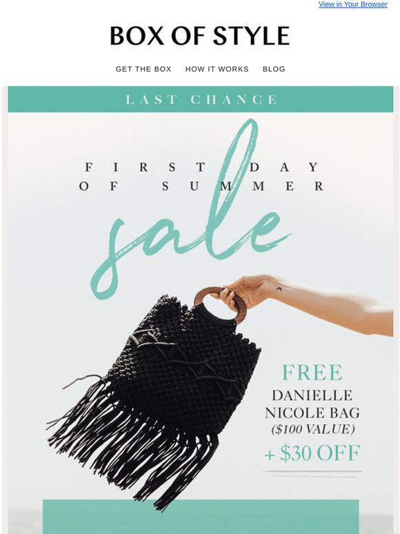 Summer may just be starting, but our sale is ending...