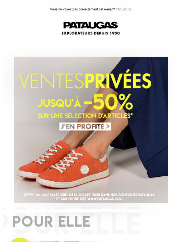 Pataugas: ⚡ VENTES PRIVÉES: Profitez de remises sur la collection été  jusqu'à -50% ! | Milled