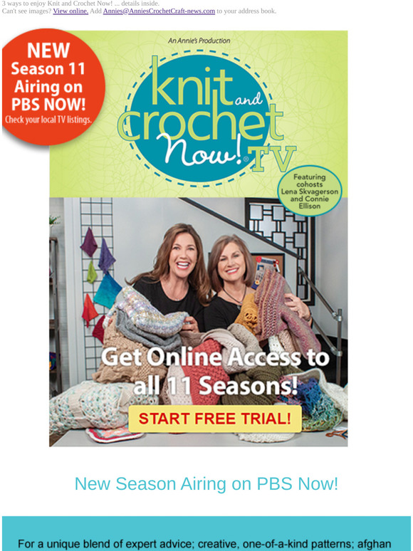 Annie's Special Edition Season 11 Just Released Brandnew Knit and