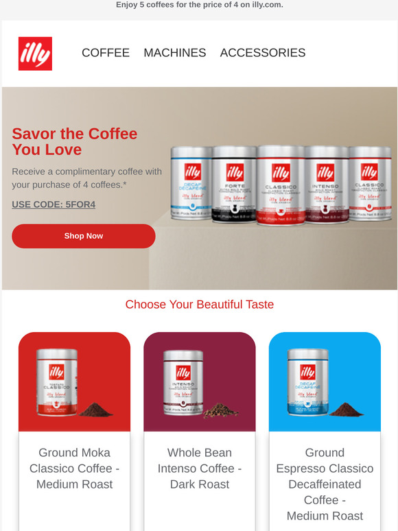 illy caffe Extraordinary illy Coffee Special Offer Milled