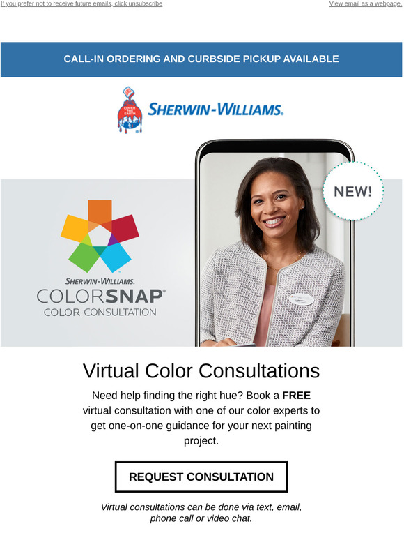 Sherwin Williams Home Book your FREE Virtual Color Consultation Today