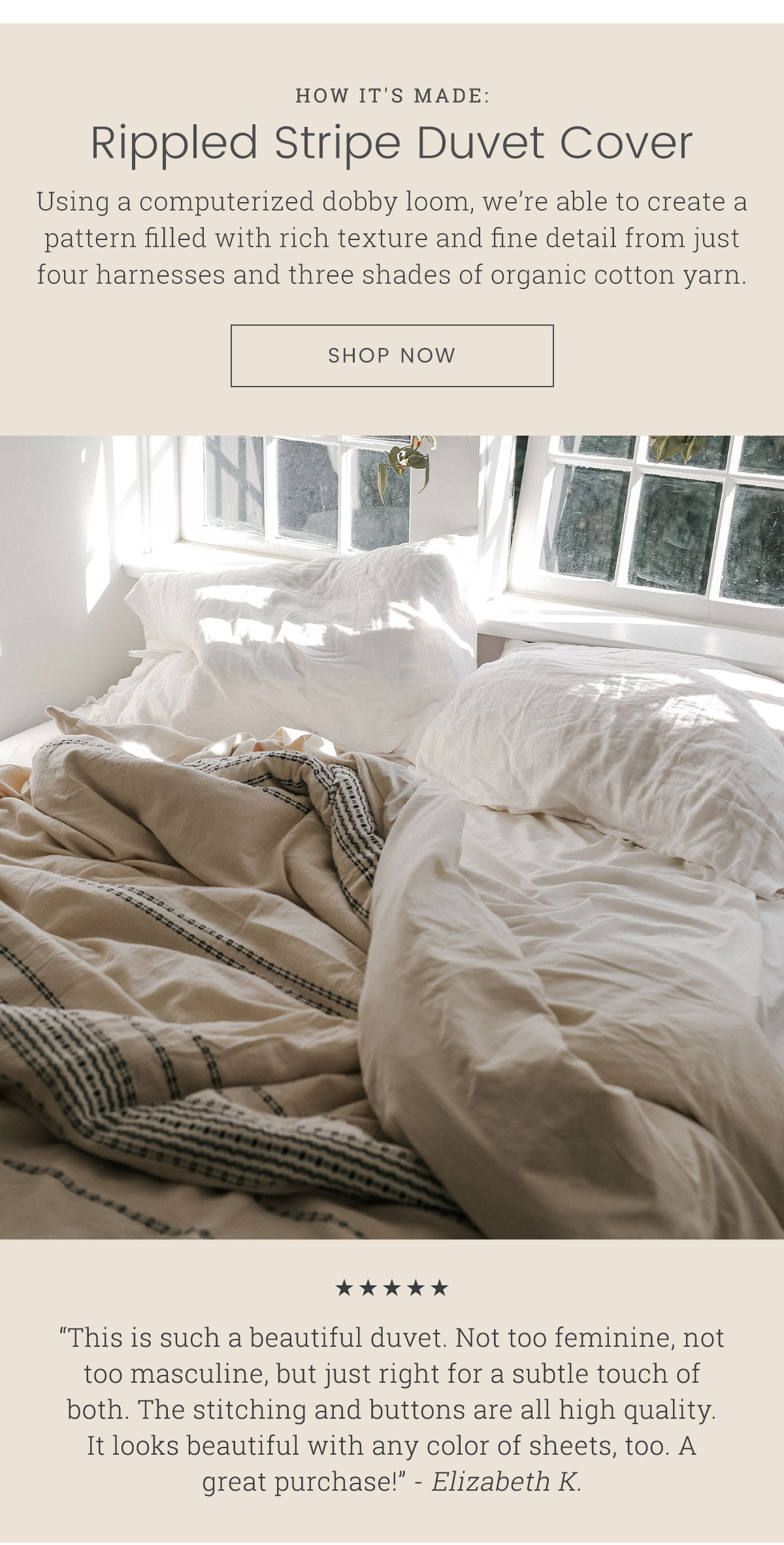 Coyuchi The Classic Coyuchi Look + Free Shipping ends today Milled