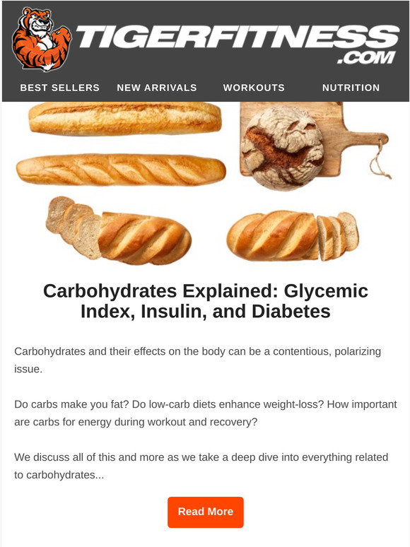 Tiger Fitness 🍞 Carbohydrates Explained Glycemic Index, Insulin and