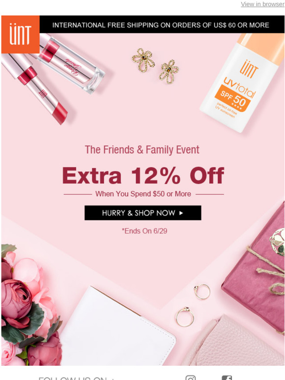 The Friends & Family Event🌟 Extra 12% Off Sitewide