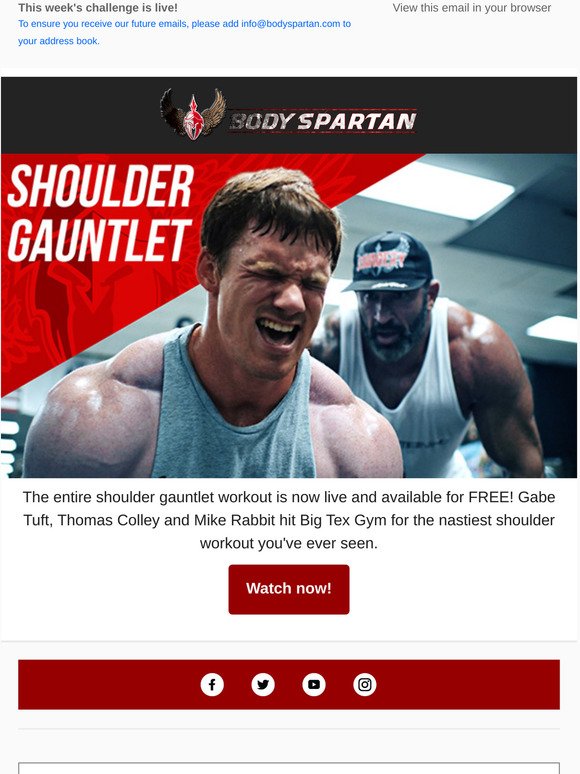 NEW Shoulder Gauntlet Workout is here!