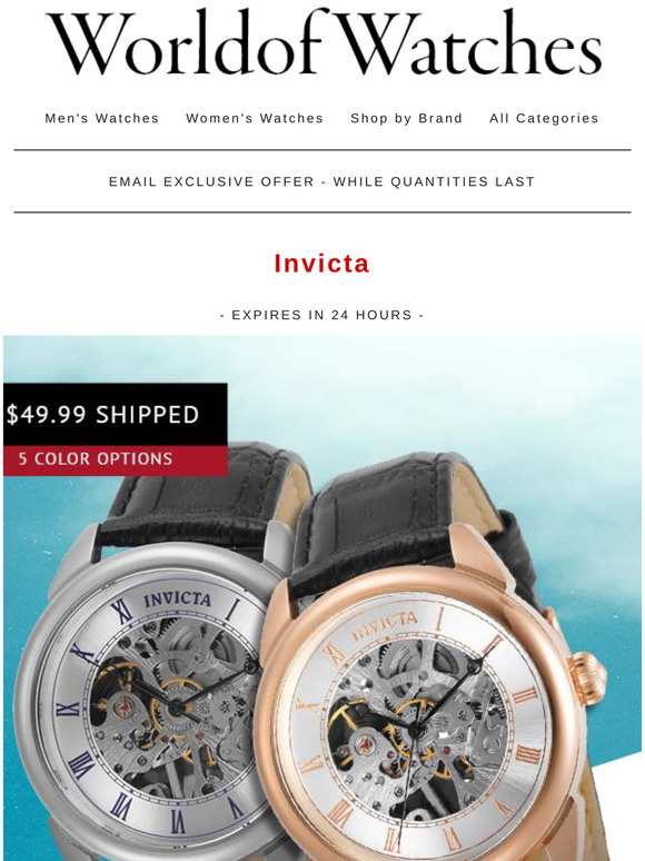 invicta watch coupons