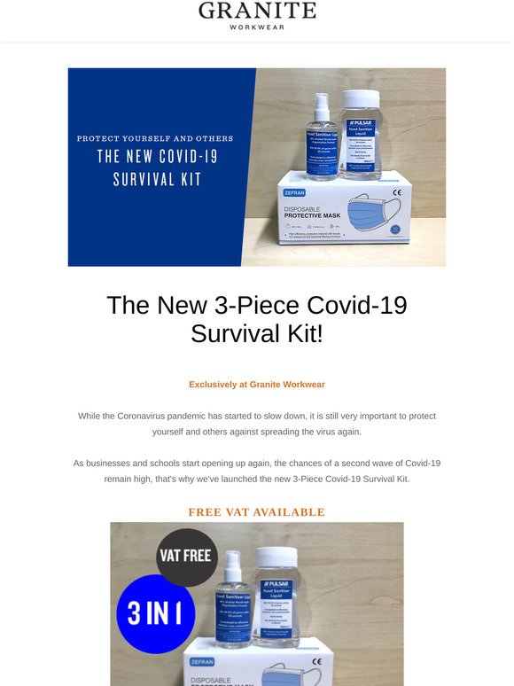 NEW Covid-19 3 Piece Survival Kit!