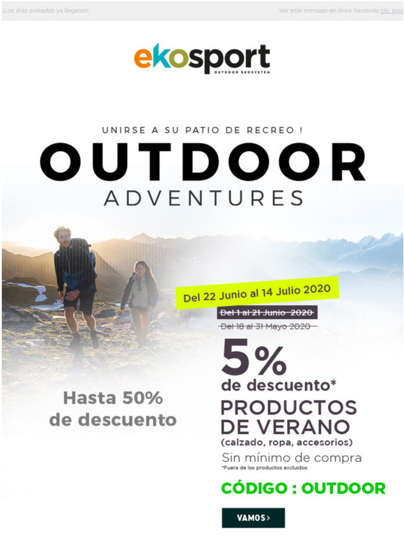- 5% en los productos de verano ☀️ ¡se prolonga su descuento!