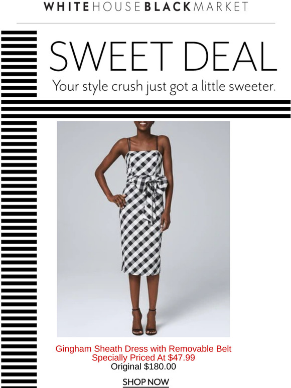 whbm gingham dress