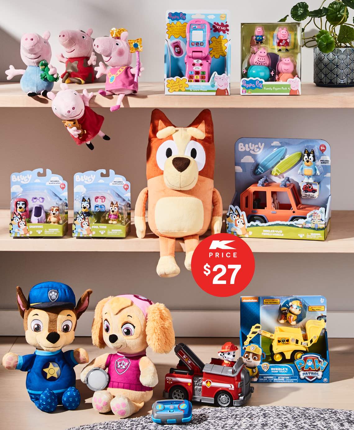 bluey plush kmart