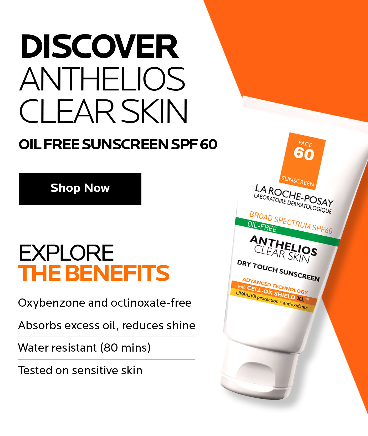 anthelios clear skin oil free sunscreen