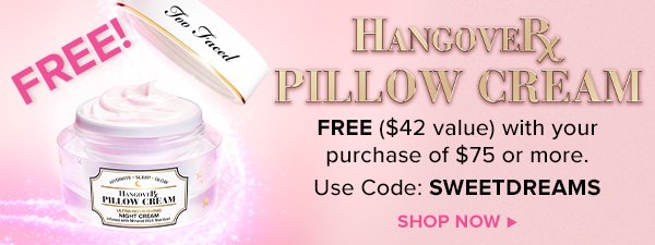 Free Hangover Pillow Cream