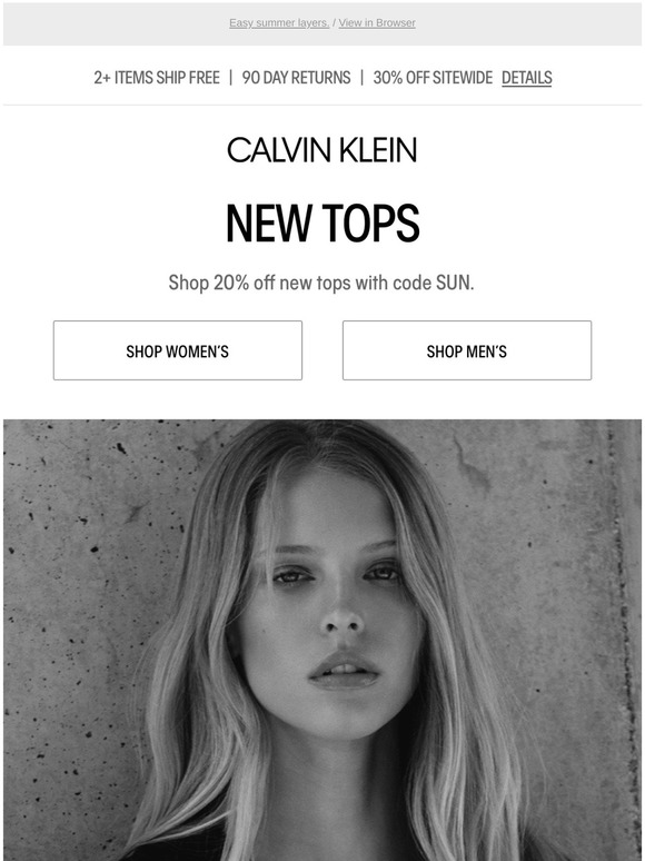calvin klein coupon canada