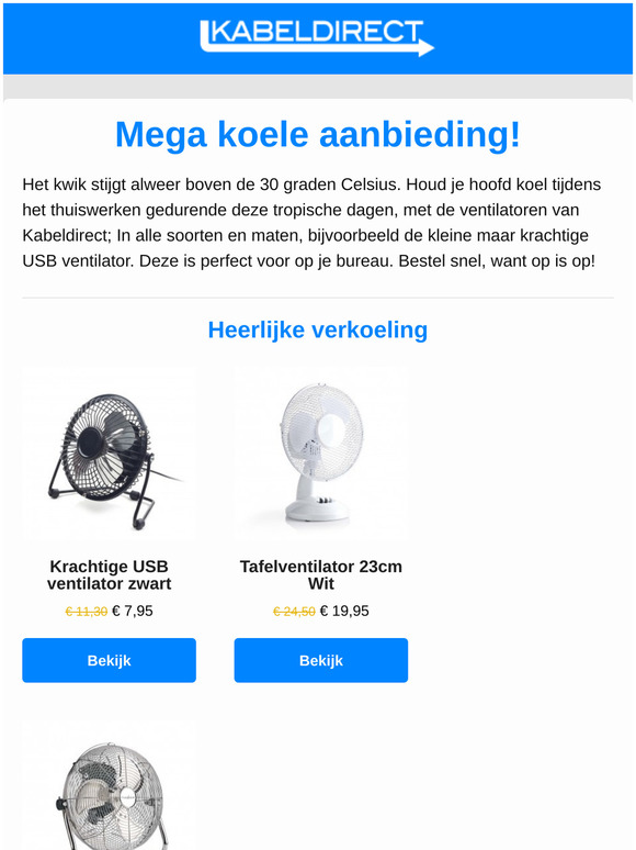 Snel een ventilator nodig? 💨 Houd je hoofd koel